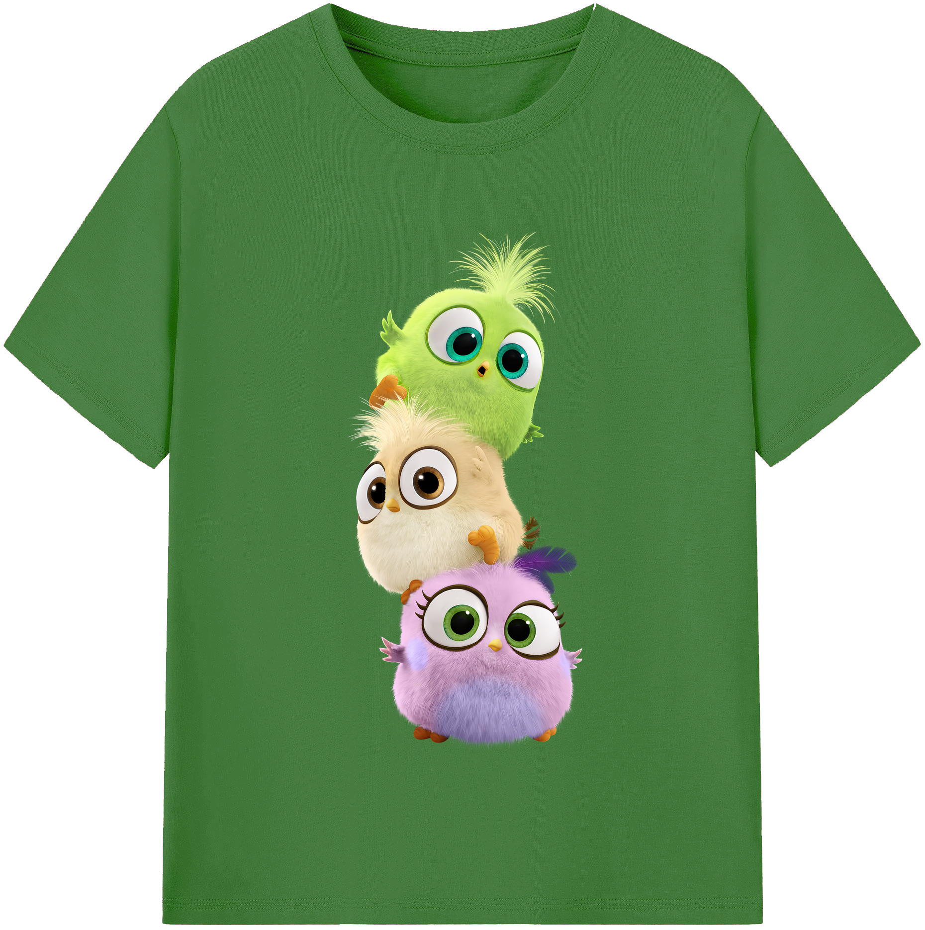 （画像用） Angry Birds アングリーバード レディースカジュアルプリントTシャツ（綿100％）